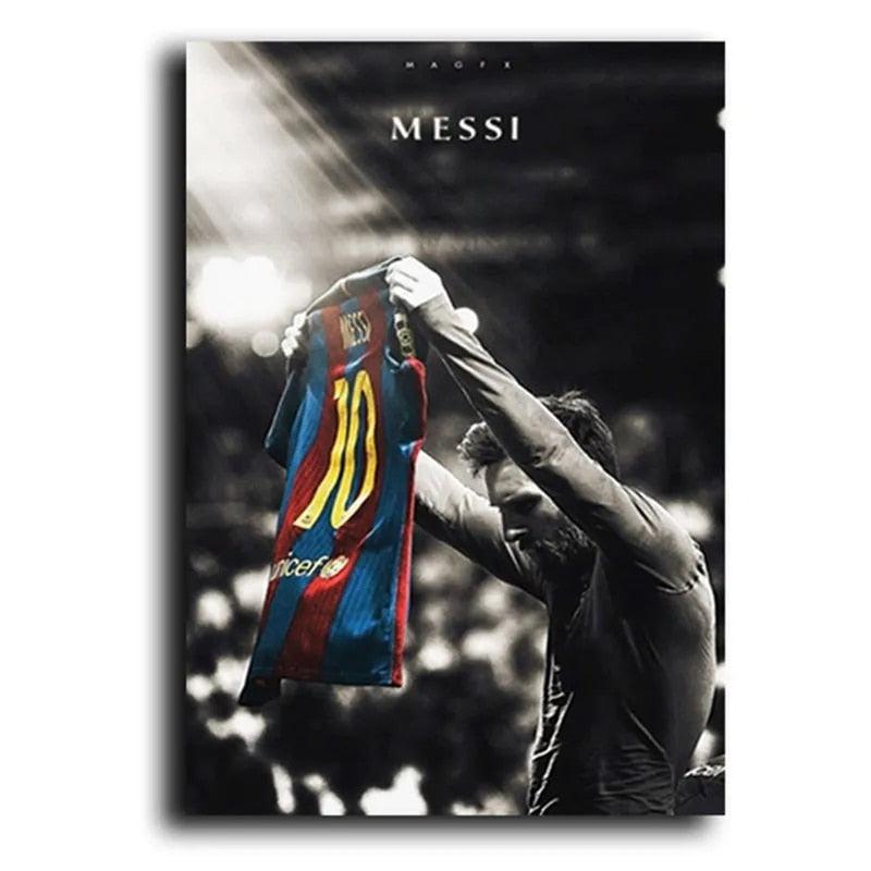 Soccer Star Messi Wall Art | Art Poster for Home Decor & Sports Icon Appreciation